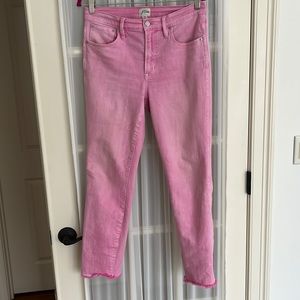 J crew pink jeans